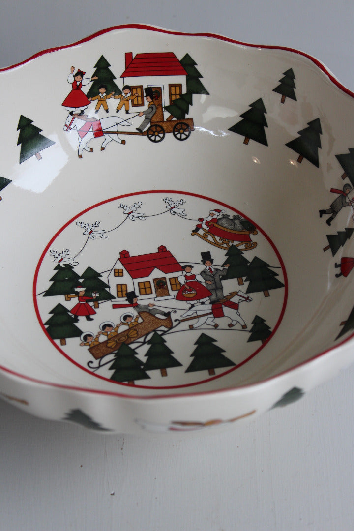 Mason’s Christmas village ボウル　4枚セット Masons Christmas Village Large Bowl – Kernow Furniture