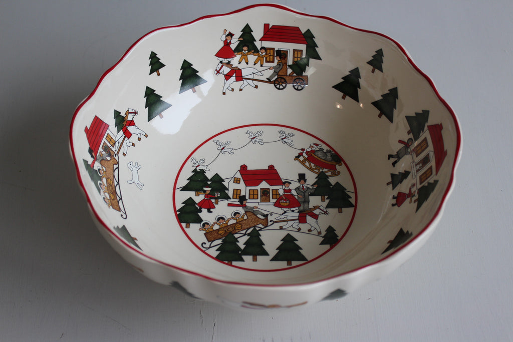 Masons Christmas Village Large Bowl – Kernow Furniture