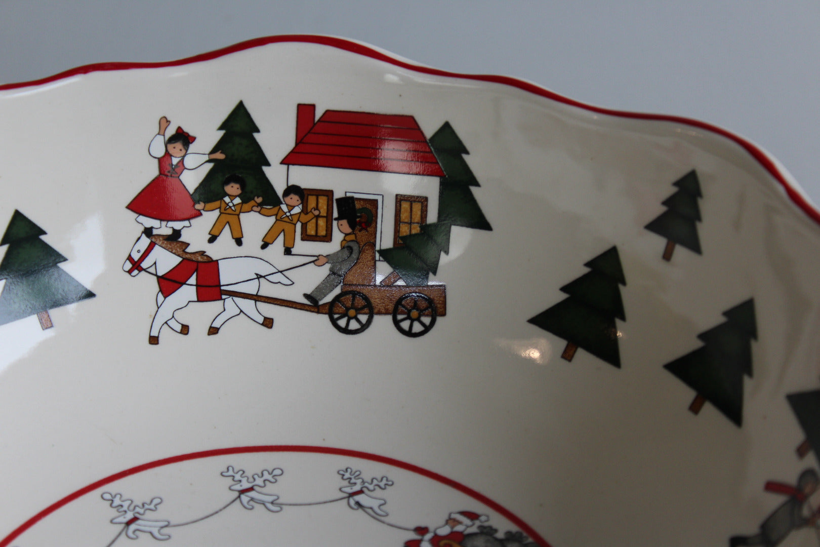 Masons Christmas Village Large Bowl - Kernow Furniture