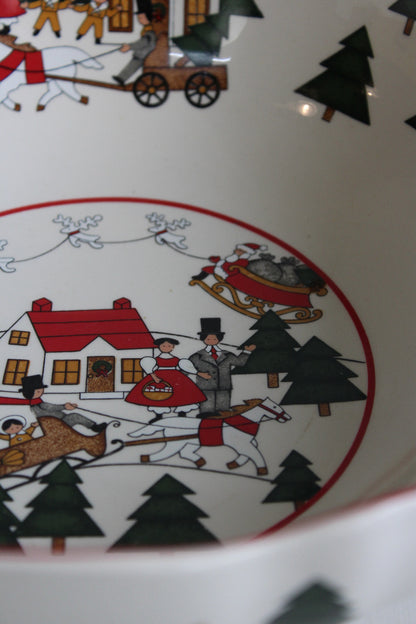 Masons Christmas Village Large Bowl - Kernow Furniture