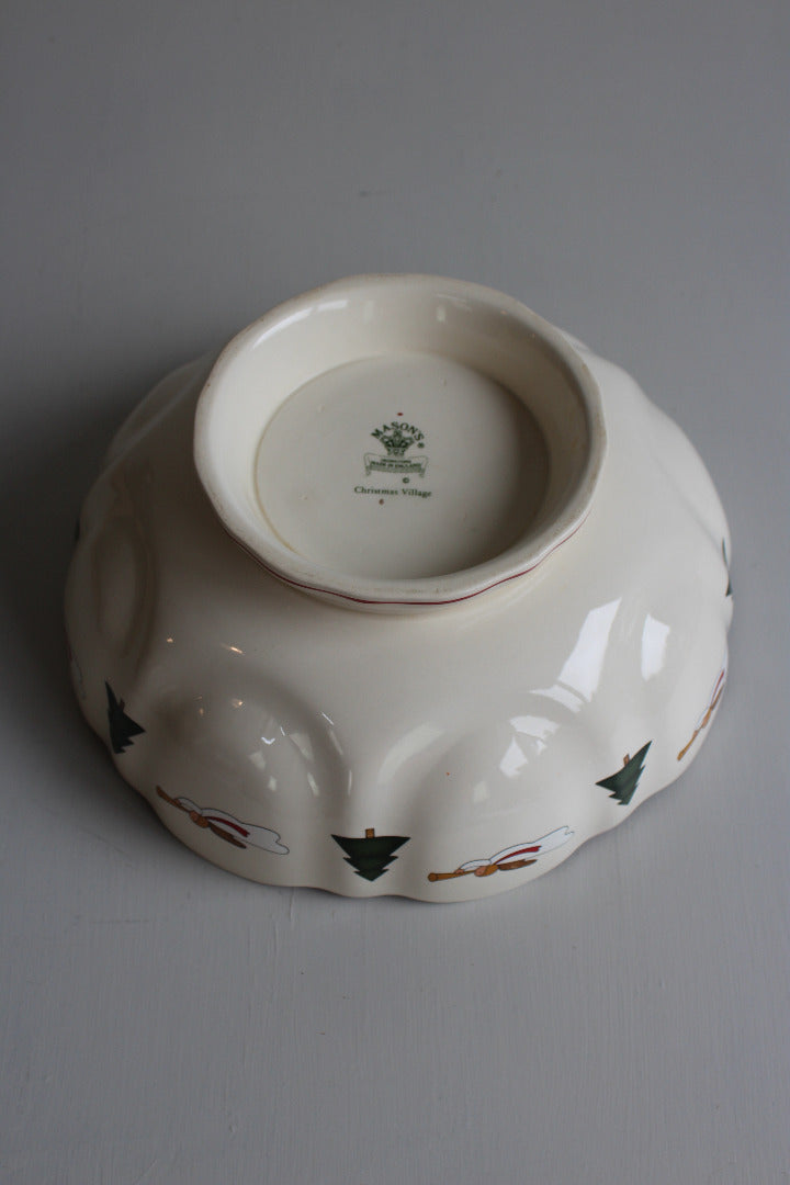 Masons Christmas Village Large Bowl – Kernow Furniture