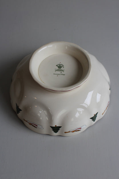 Masons Christmas Village Large Bowl - Kernow Furniture