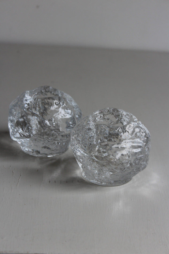 Single Kosta Boda Glass Snowball Tea Light Holder Kernow Furniture