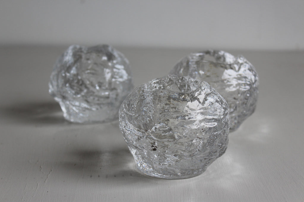 Single Kosta Boda Glass Snowball Tea Light Holder Kernow Furniture