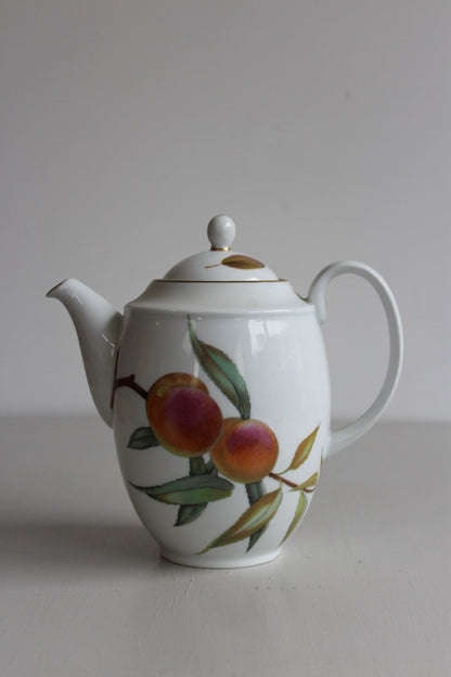 Royal Worcester Evesham Coffee Pot - Kernow Furniture