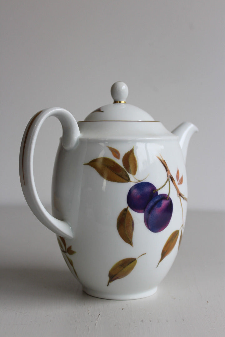 Royal Worcester Evesham Coffee Pot - Kernow Furniture