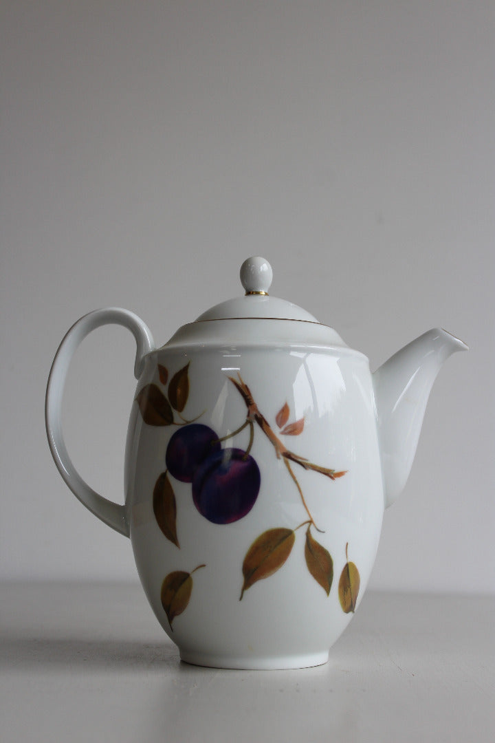 Royal Worcester Evesham Coffee Pot - Kernow Furniture