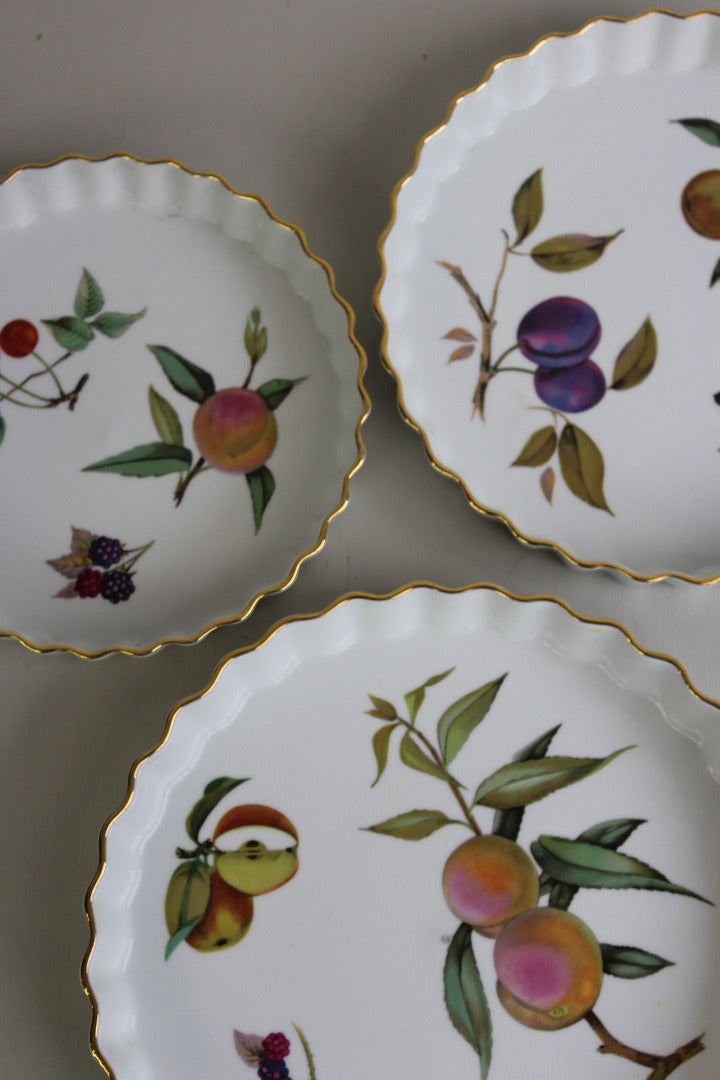 Royal Worcester Evesham Quiche Dish x 3 - Kernow Furniture