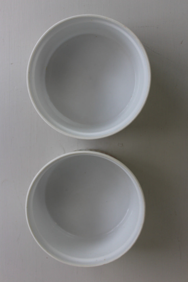 Royal Worcester Evesham Pair Souffle Dishes - Kernow Furniture