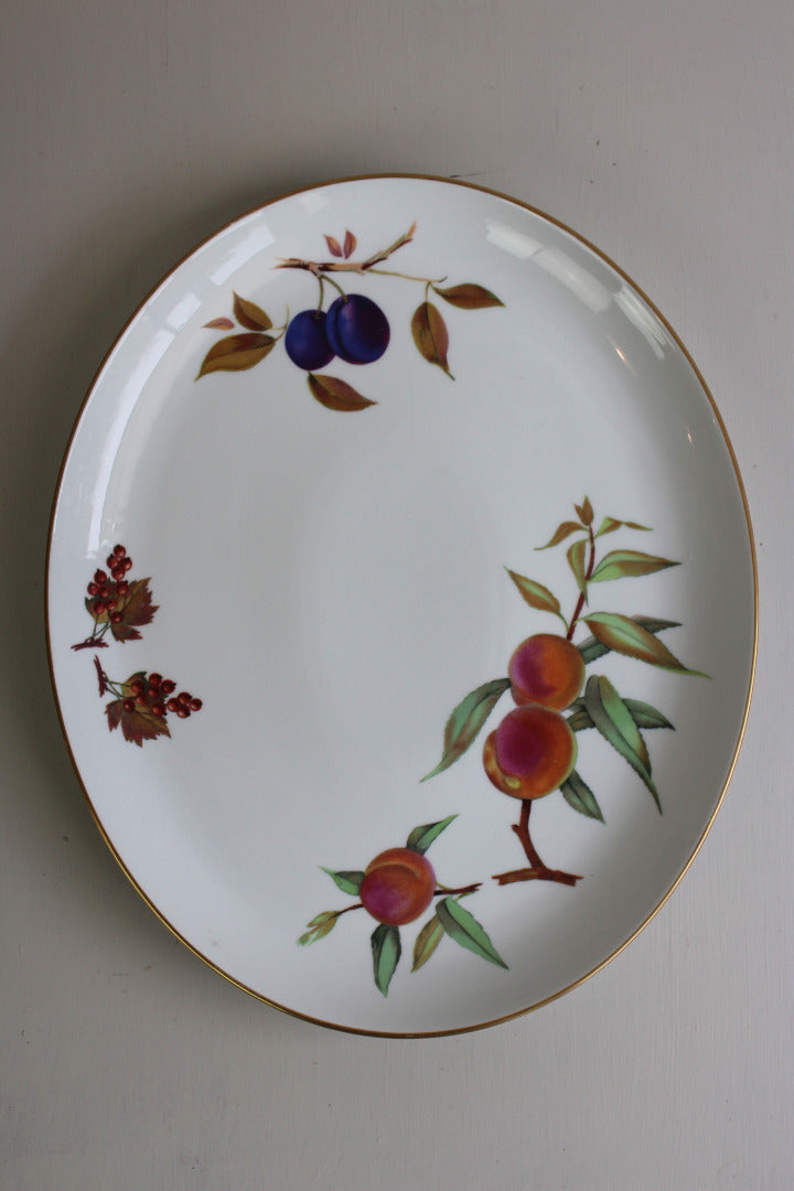 Royal Worcester Evesham Large Oval Plate - Kernow Furniture