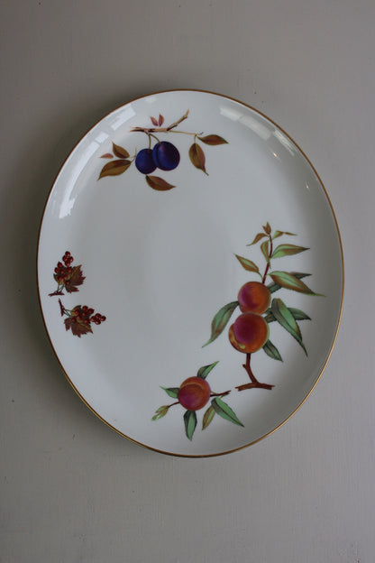 Royal Worcester Evesham Large Oval Plate - Kernow Furniture