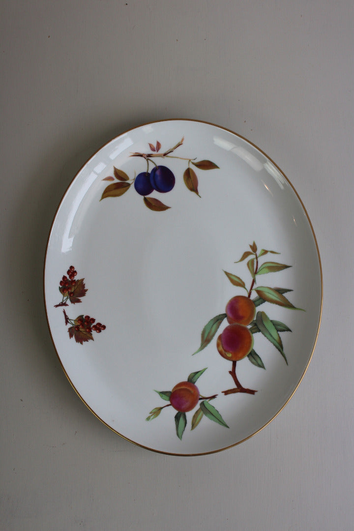 Royal Worcester Evesham Large Oval Plate - Kernow Furniture