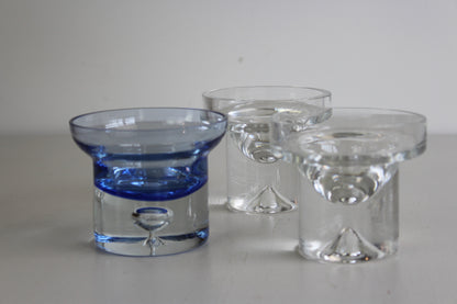 3 Glass Candle Holders - Kernow Furniture