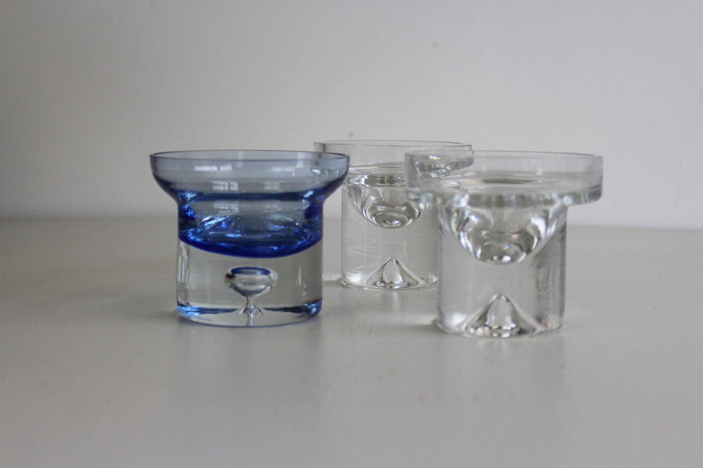 3 Glass Candle Holders - Kernow Furniture