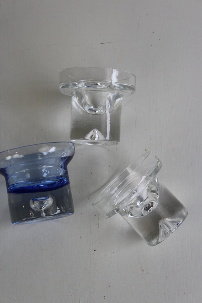 3 Glass Candle Holders - Kernow Furniture