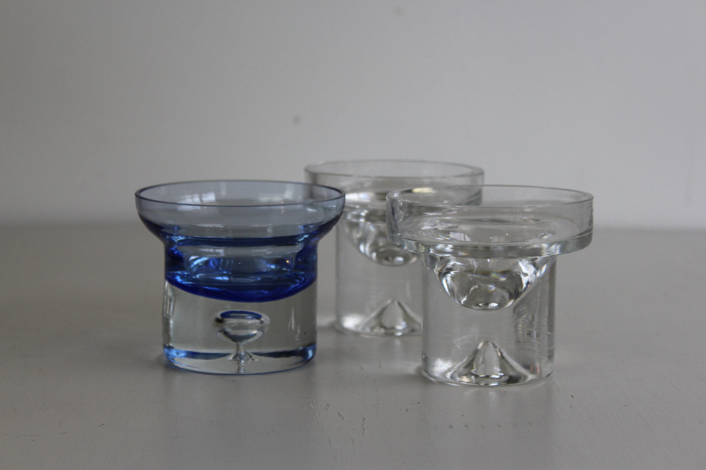 3 Glass Candle Holders - Kernow Furniture