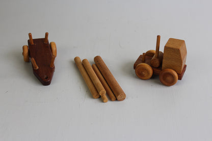 Vintage Wooden Toy Truck - Kernow Furniture