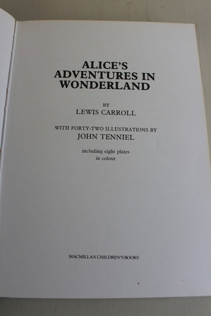 Alice In Wonderland Hard Back Book - Kernow Furniture