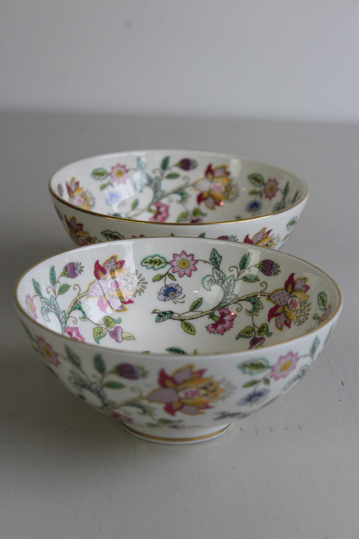 Pair Minton Haddon Hall Bowls - Kernow Furniture