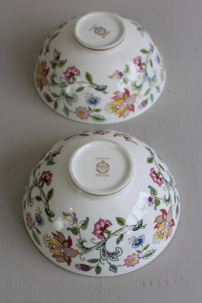 Pair Minton Haddon Hall Bowls - Kernow Furniture