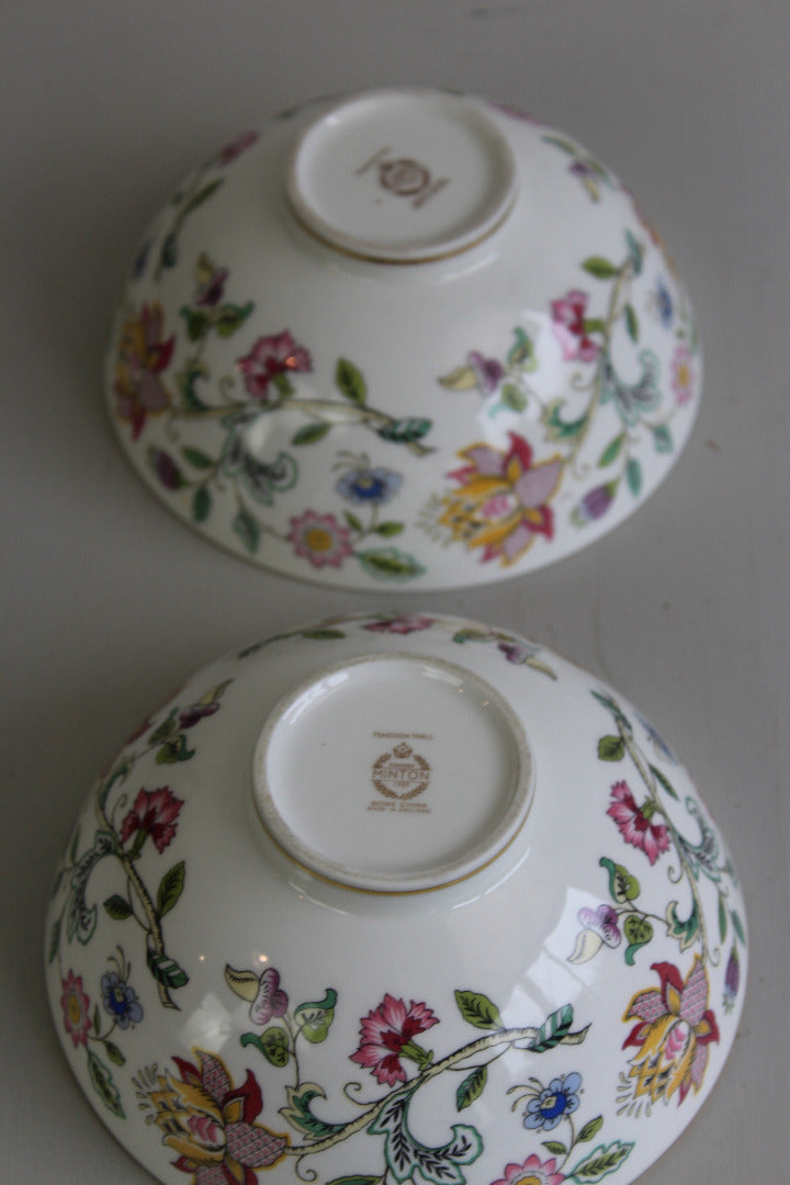 Pair Minton Haddon Hall Bowls - Kernow Furniture