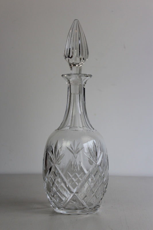 Quality Cut Glass Decanter - Kernow Furniture