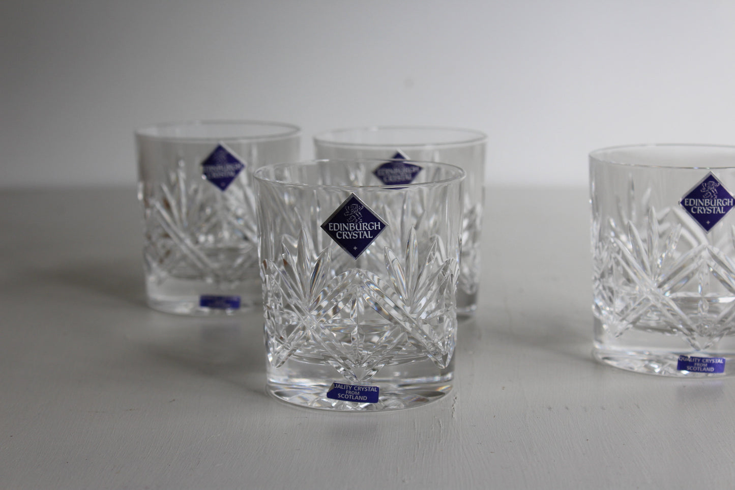 Edinburgh Crystal Cut Glass Tumblers - Kernow Furniture
