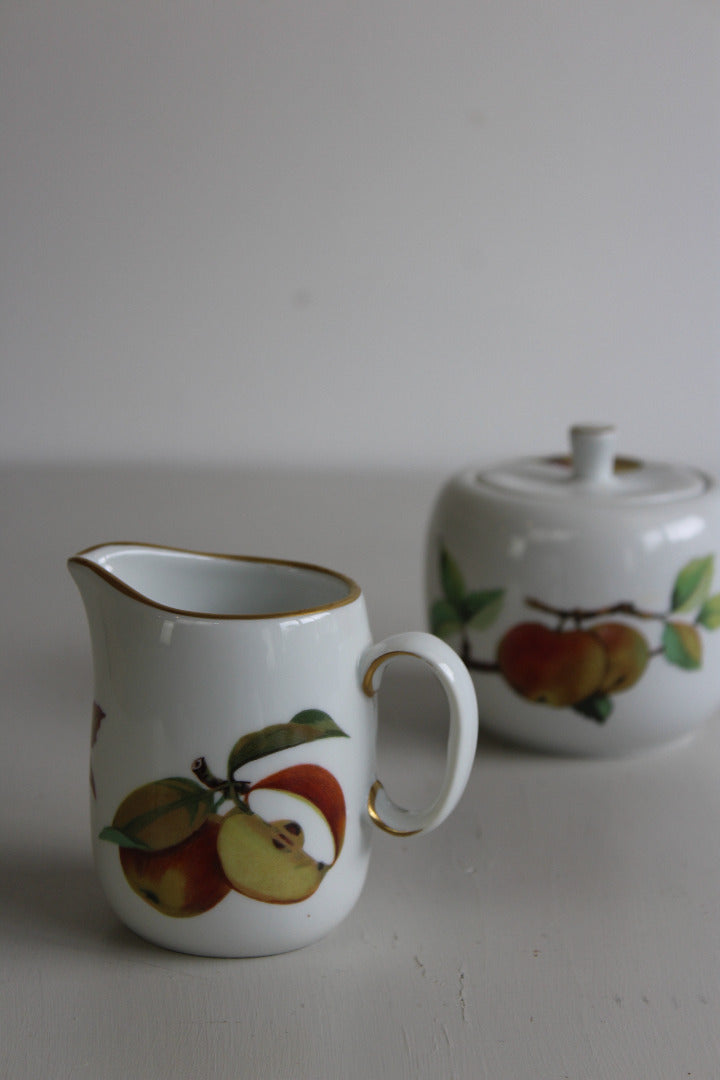 Royal Worcester Evesham Jug & Sugar Bowl - Kernow Furniture