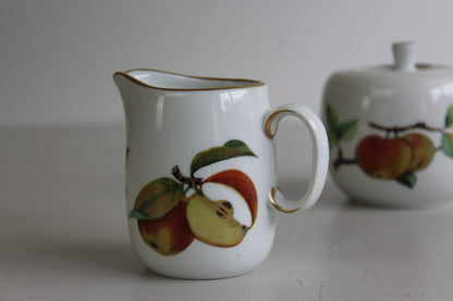 Royal Worcester Evesham Jug & Sugar Bowl - Kernow Furniture