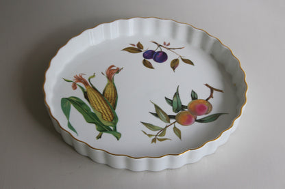 Royal Worcester Evesham Large Flan Dish - Kernow Furniture