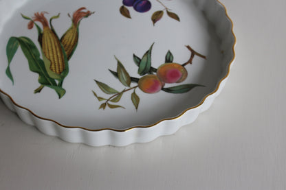 Royal Worcester Evesham Large Flan Dish - Kernow Furniture