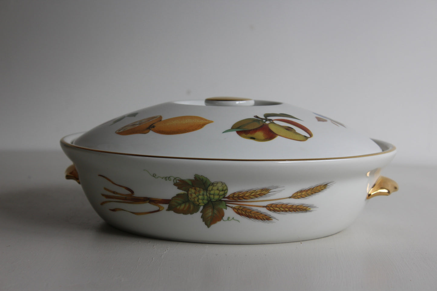 Royal Worcester Evesham Serving Dish & Lid - Kernow Furniture