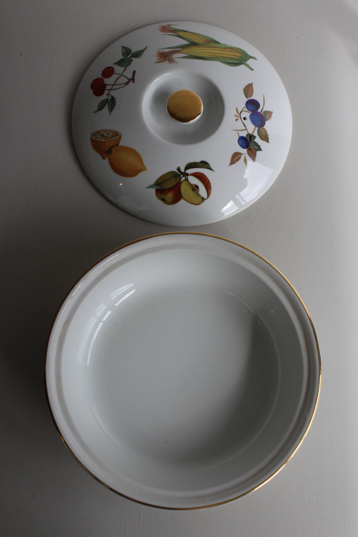 Royal Worcester Evesham Serving Dish & Lid - Kernow Furniture