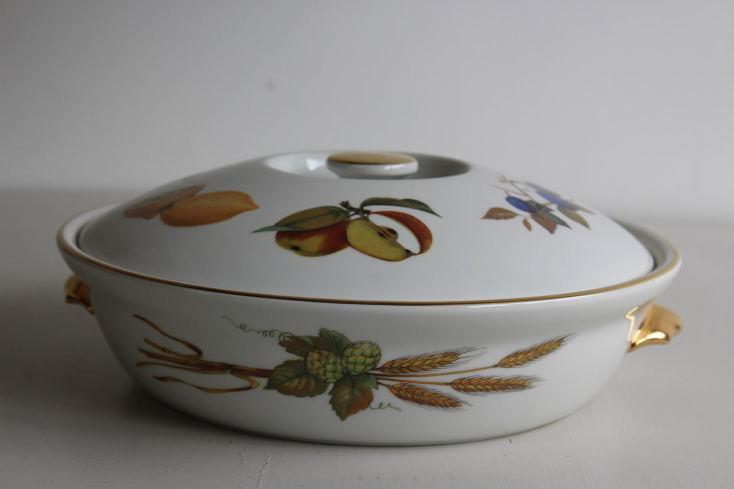 Royal Worcester Evesham Serving Dish & Lid - Kernow Furniture