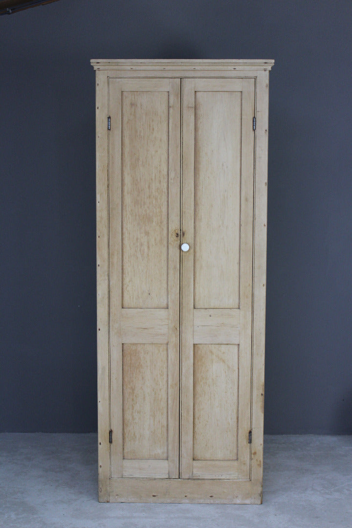 Antique Stripped Pine Cupboard - Kernow Furniture