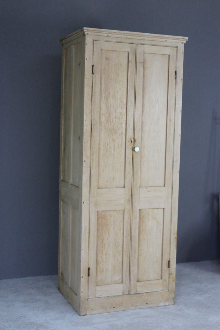 Antique Stripped Pine Cupboard - Kernow Furniture