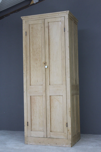 Antique Stripped Pine Cupboard - Kernow Furniture