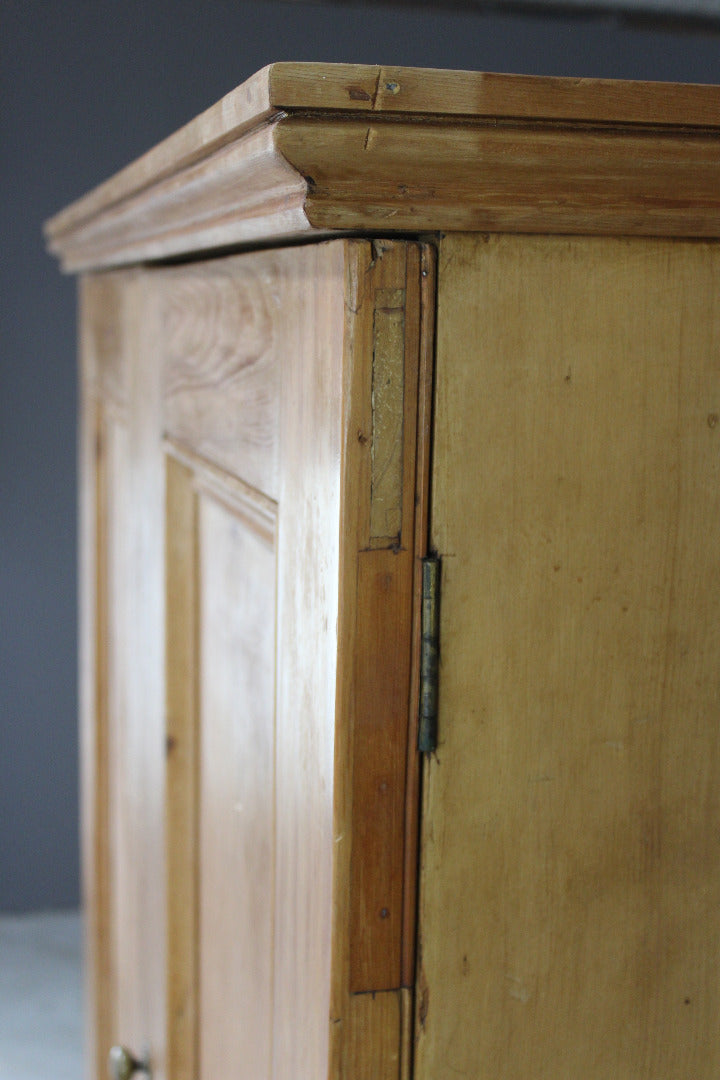 Antique Pine Double Cupboard - Kernow Furniture