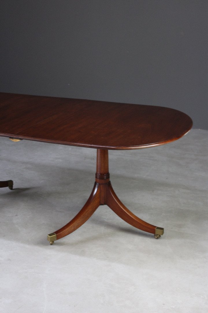 Large Reproduction Mahogany Dining Table - Kernow Furniture