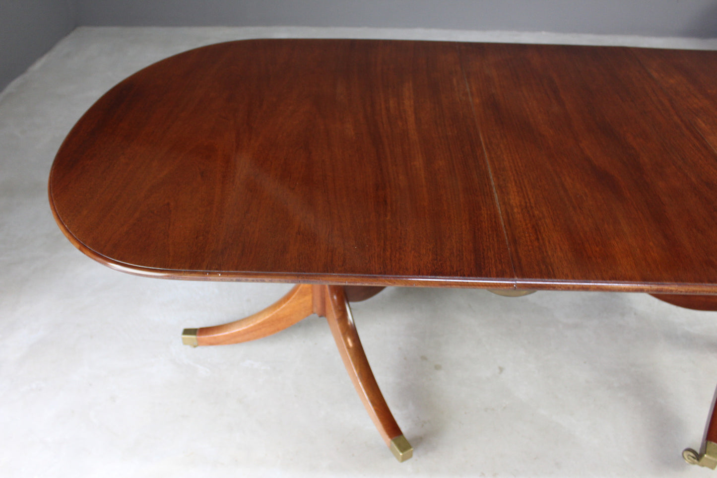 Large Reproduction Mahogany Dining Table - Kernow Furniture