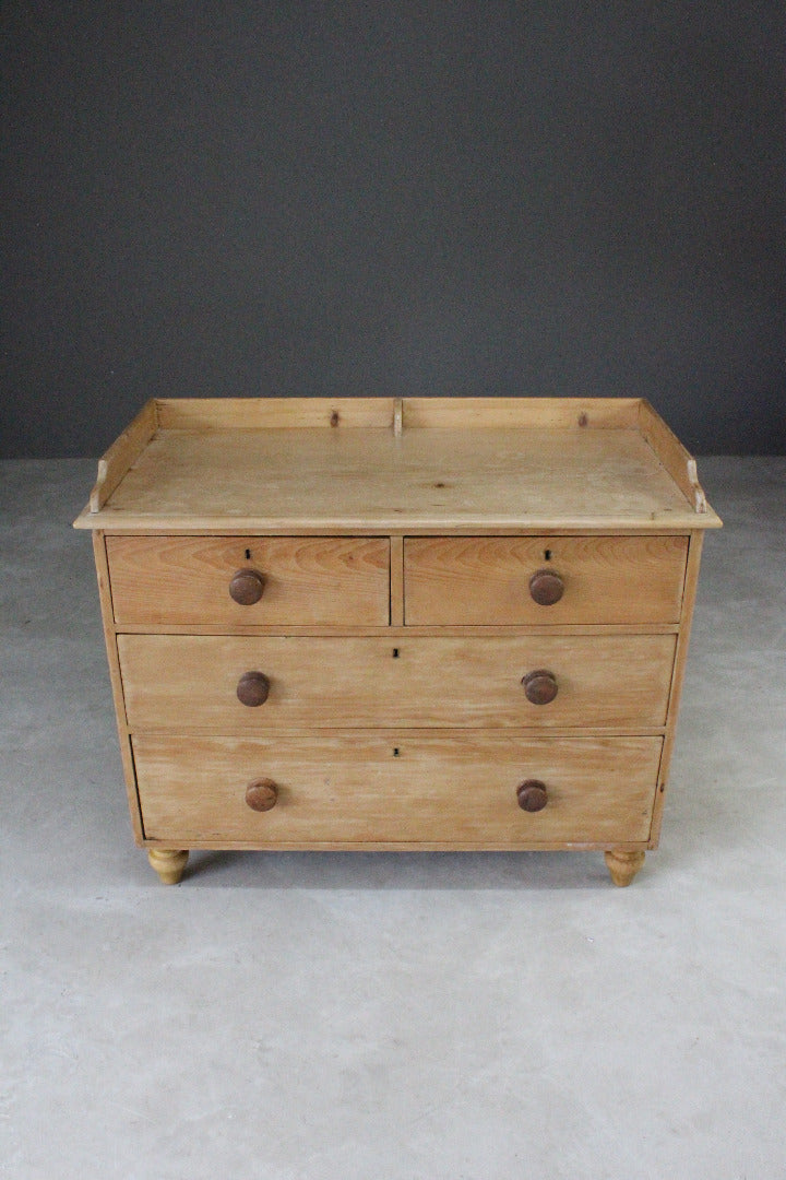 Antique Pine Washstand Chest of Drawers - Kernow Furniture