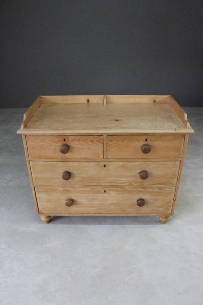 Antique Pine Washstand Chest of Drawers - Kernow Furniture