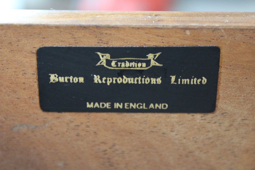 Reproduction Walnut Writing Bureau - Kernow Furniture