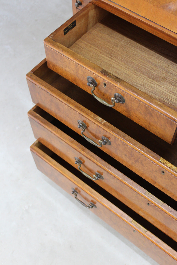 Reproduction Walnut Writing Bureau - Kernow Furniture