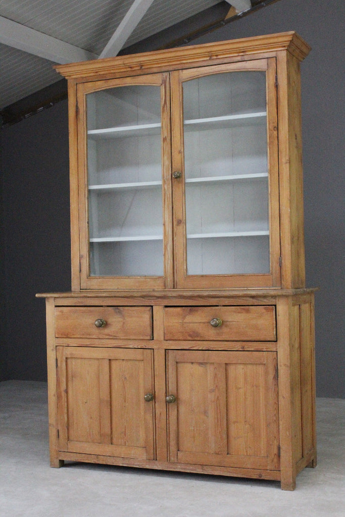 Antique Victorian Glazed Pine Dresser - Kernow Furniture