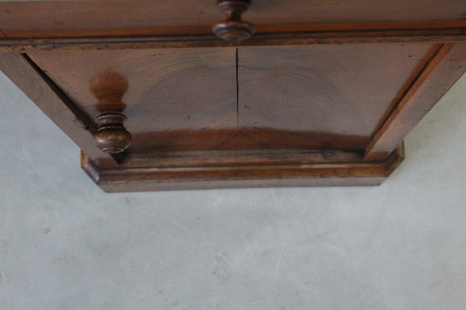 Continental Marble Top Bedside Cabinet. - Kernow Furniture