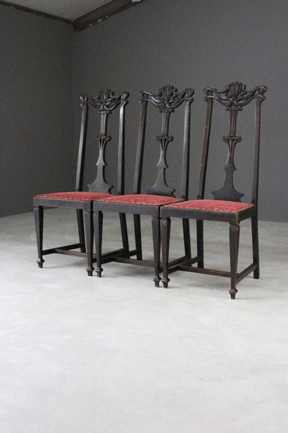 Art Nouveau High Back Dining Chairs - Kernow Furniture