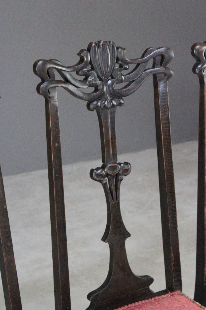 Art Nouveau High Back Dining Chairs - Kernow Furniture