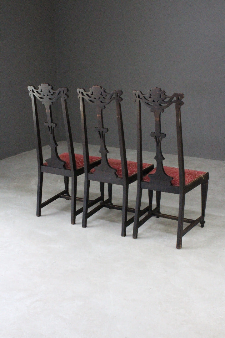 Art Nouveau High Back Dining Chairs - Kernow Furniture