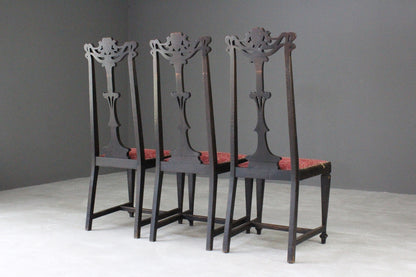 Art Nouveau High Back Dining Chairs - Kernow Furniture